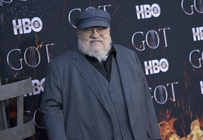 George R. R. Martin attends HBO's "Game of Thrones" final season premiere at Radio City Music Hall on Wednesday, April 3, 2019, in New York. (Photo by Evan Agostini/Invision/AP)