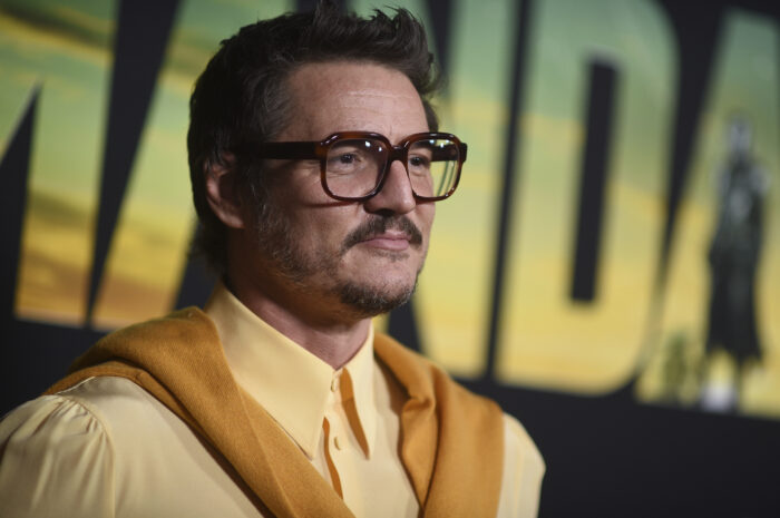 Pedro Pascal arrives at a special screening for the season three premiere of "The Mandalorian" on Tuesday, Feb. 28, 2023, at The Roosevelt Hotel in Los Angeles. (Photo by Richard Shotwell/Invision/AP)